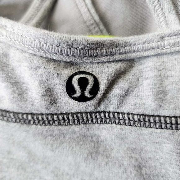 Lululemon Athletica Women's Satya Tank Heathered Grey Size 6 - Picture 5 of 8
